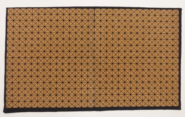 Kork Panel Vierecke mit Canvasrücken in schwarz